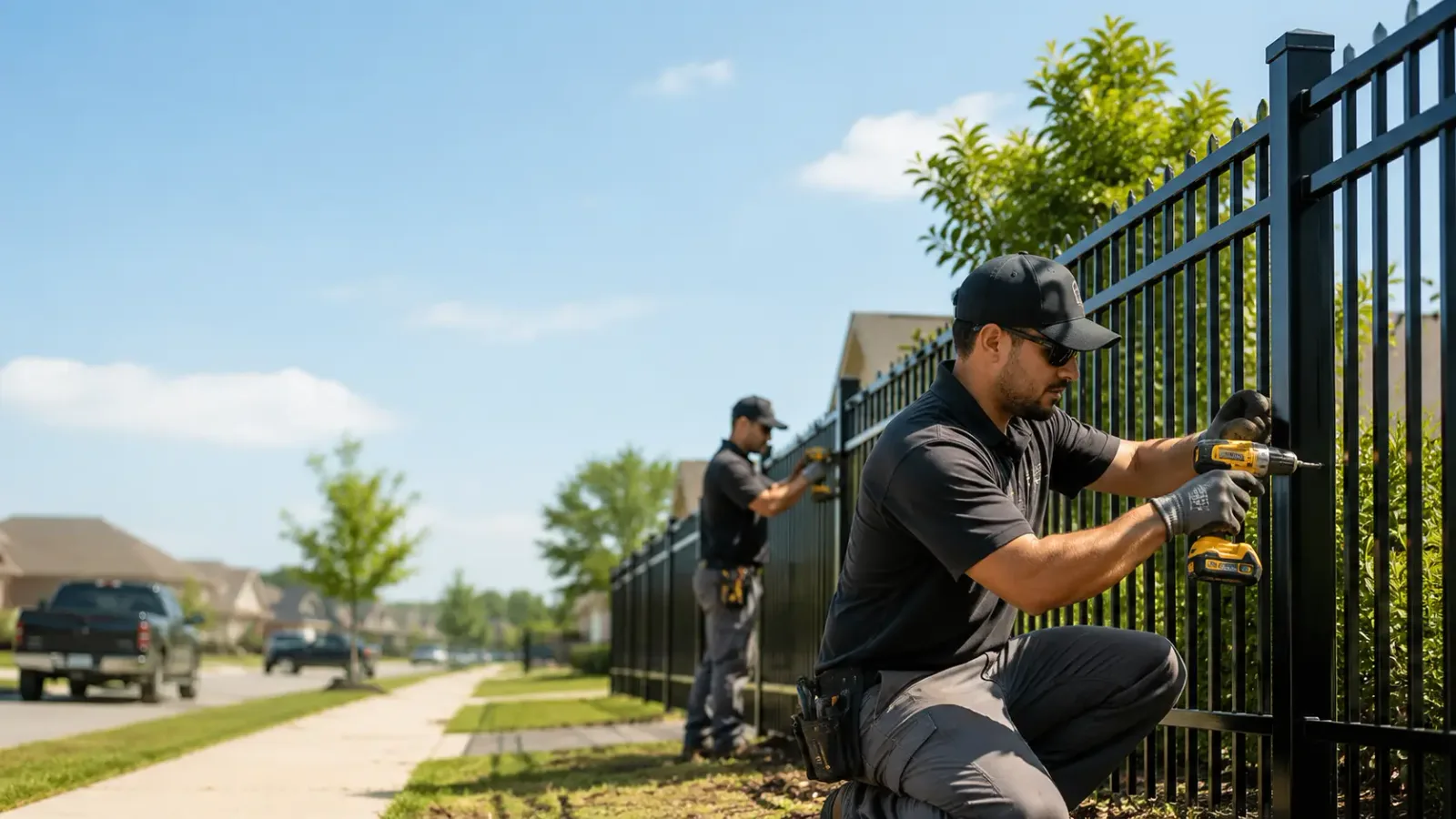 Metal Fence Installation in Brownsboro, TX